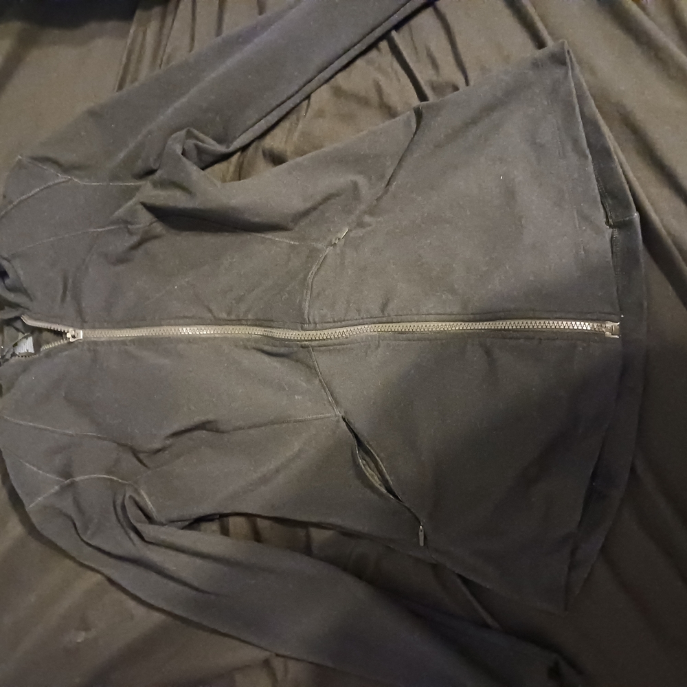 Black Zip-Up Compression Jacket